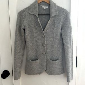 Neiman Marcus Cashmere Gray Blazer XS